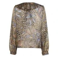 Chemisier en soie imprimée