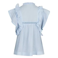 Chemisier Voile Bleu Clair