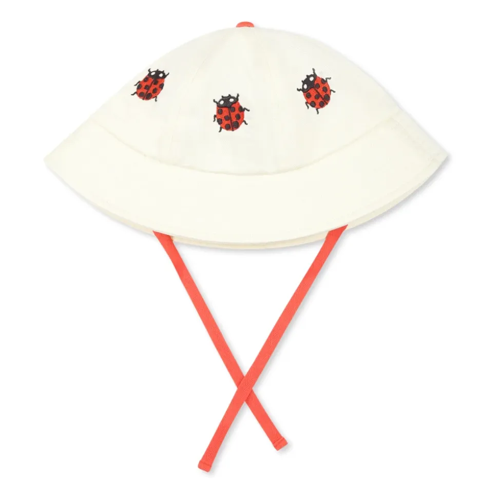 Cloche en Coton Ivoire avec Broderie Coccinelle