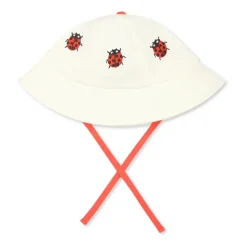 Cloche en Coton Ivoire avec Broderie Coccinelle