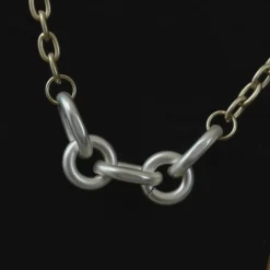 Collier Géométrique à 2 Tons