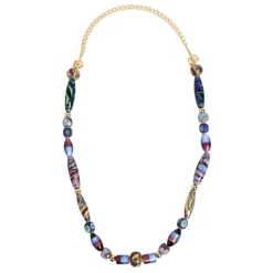 Collier Multicolore en Perles de Verre de Murano