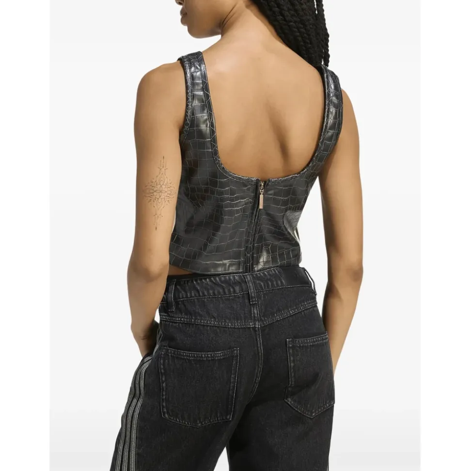Corset en similicuir