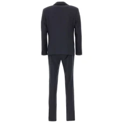Costume bleu avec revers cranté