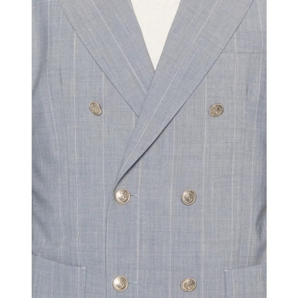 Costume croisé effet denim