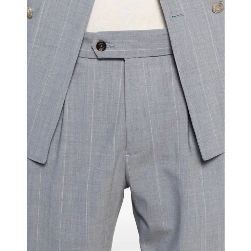 Costume croisé effet denim