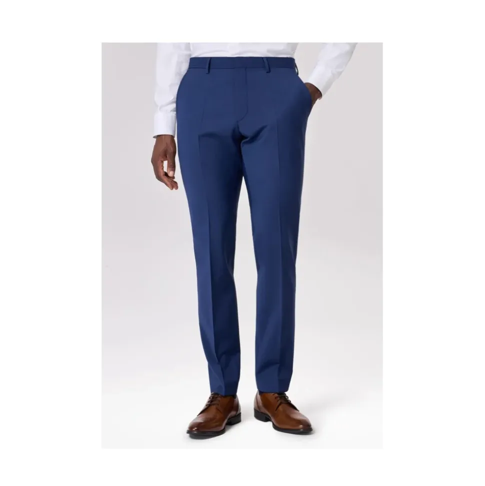 Costume Deux Pièces Stretch en Laine Mélangée à 2 Boutons