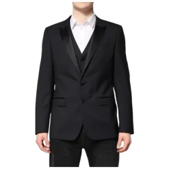 Costume en Laine MARTINI Bleu Foncé