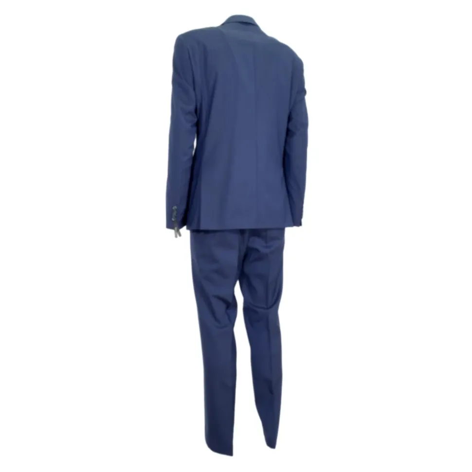 Costume Homme en Laine Bleue