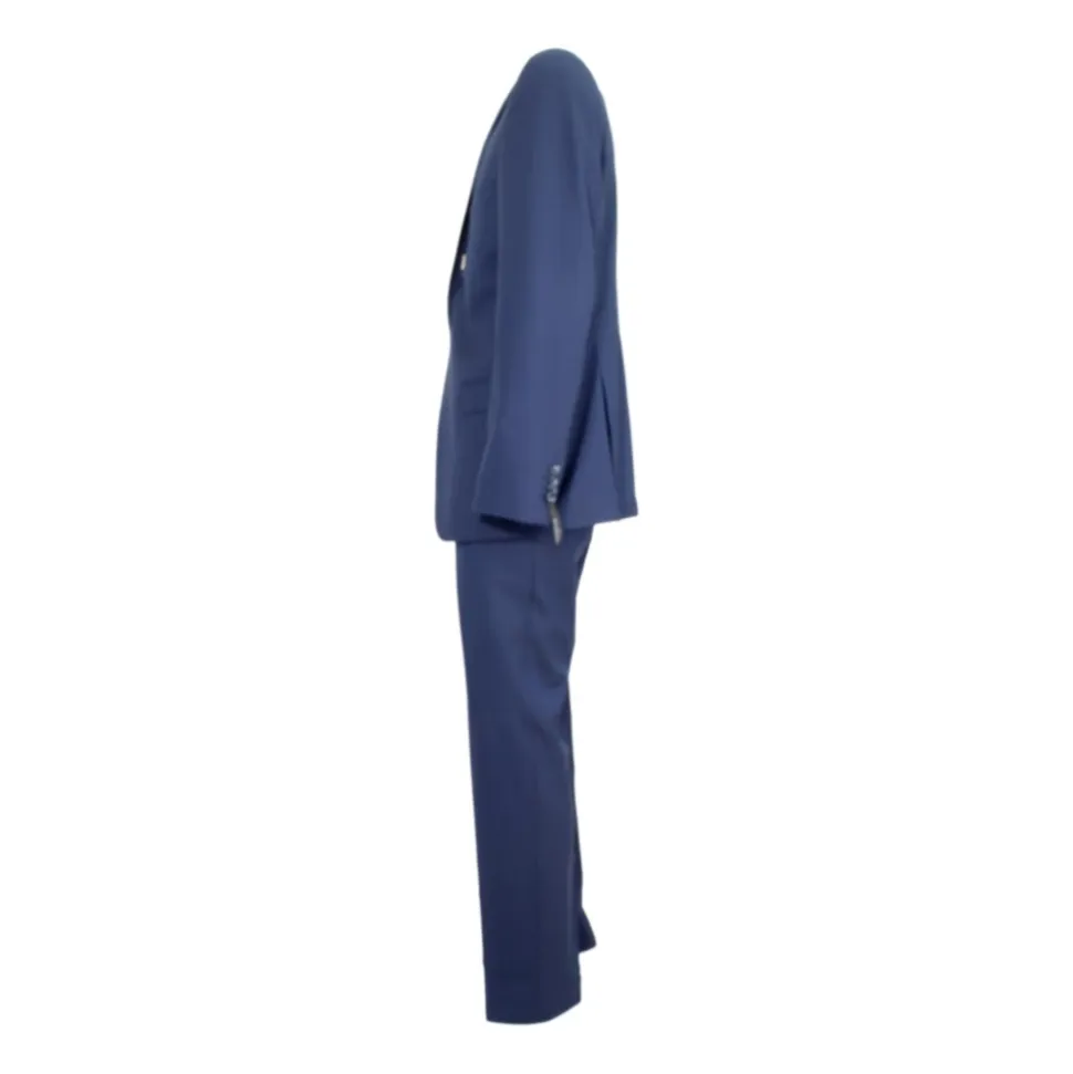 Costume Homme en Laine Bleue