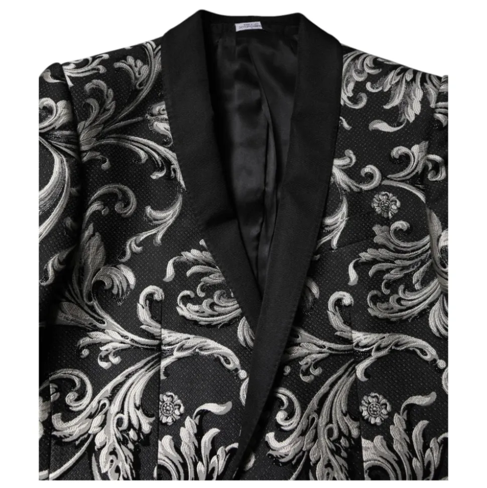 Costume Homme Jacquard MARTINI Noir Gris