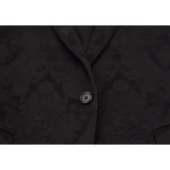 Costume MARTINI en brocart floral noir