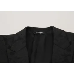 Costume MARTINI en brocart floral noir
