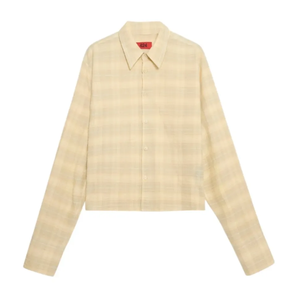 Cropped Check Shirt