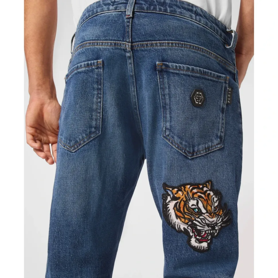 Denim Trousers Super Straight Cut Tattoo