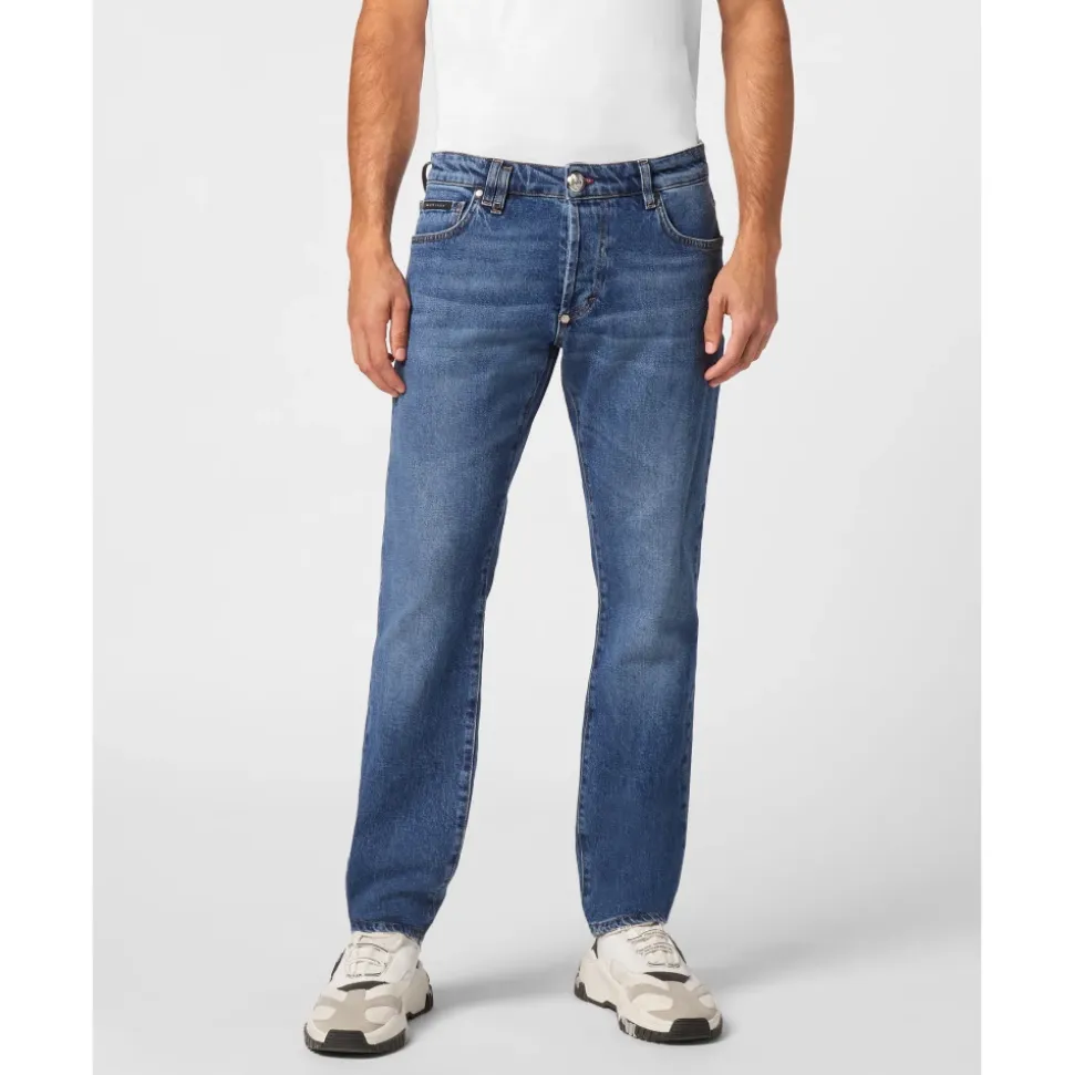 Denim Trousers Super Straight Cut Tattoo