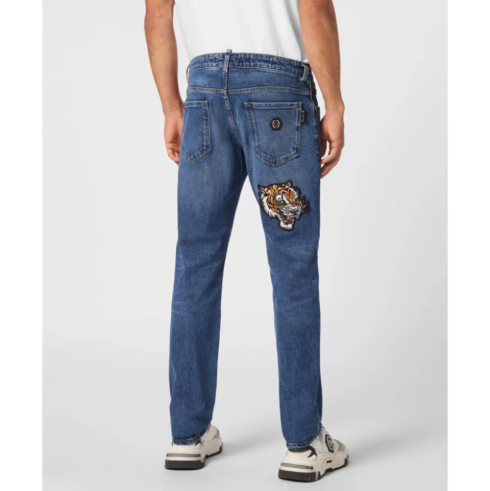 Denim Trousers Super Straight Cut Tattoo