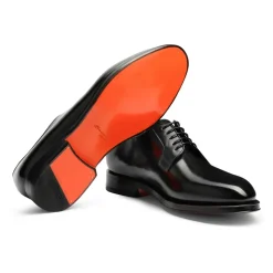 Derbies à lacets en cuir confectionnées à la main
