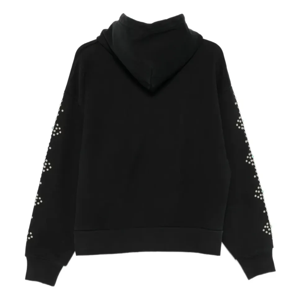 Dove & Eye Studded Hoodie