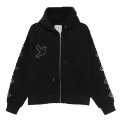 Dove & Eye Studded Hoodie