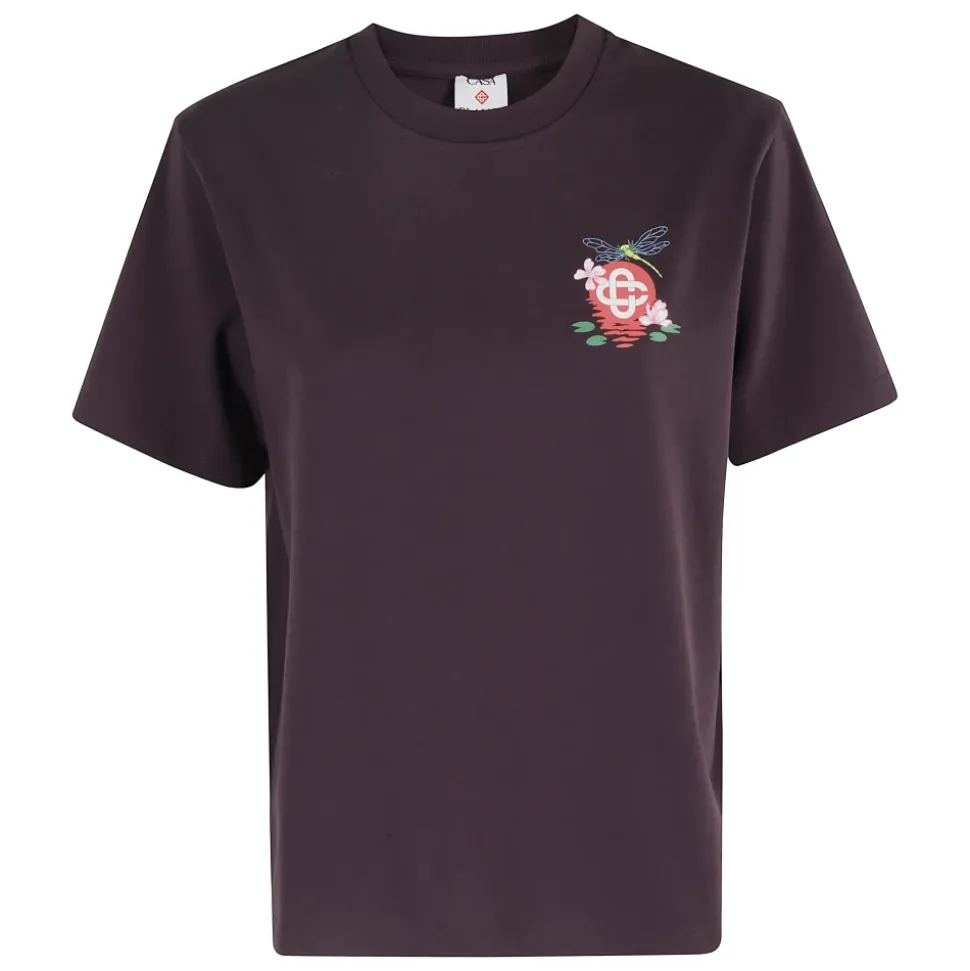 Dragonfly Floral Print T-Shirt