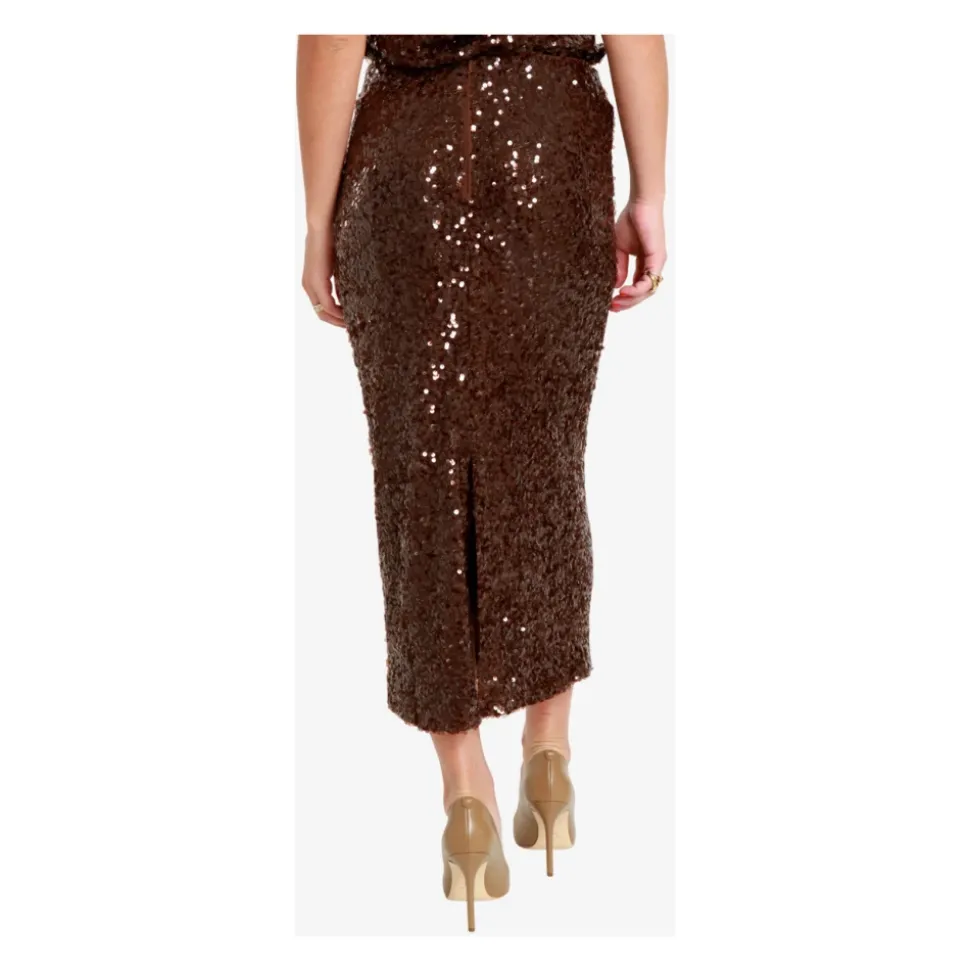 Embellished Midi Pencil Skirt