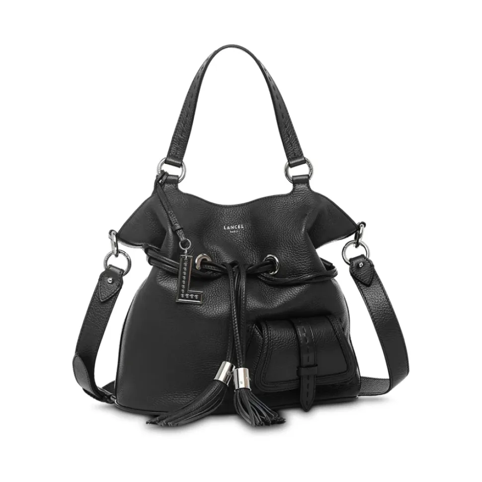 1Er Flirt Sac Seau en Cuir Noir