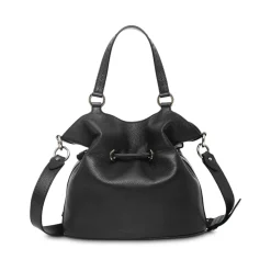 1Er Flirt Sac Seau en Cuir Noir