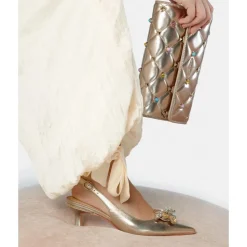 Escarpins Slingback Avec Strass Spéciaux