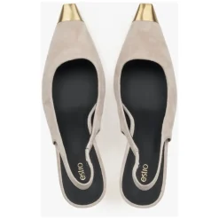 Escarpins Slingback en Velours