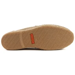 Espadrilles plates en daim beige