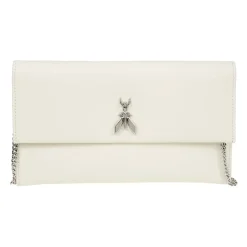 Fly Leather Clutch Bag with Chain