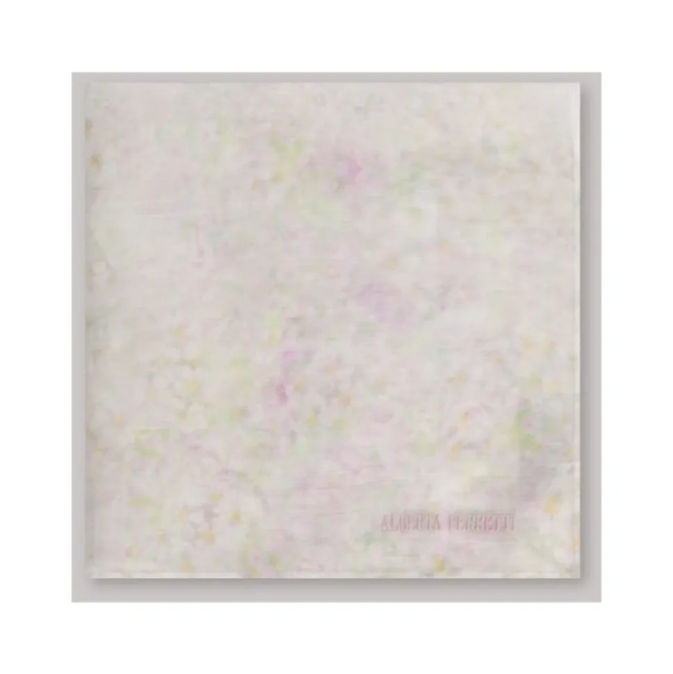 Foulard en mousseline avec imprimé de pétales