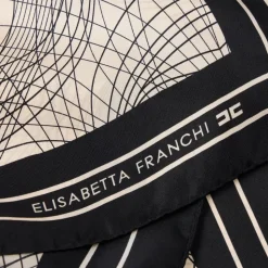 Foulard en soie avec imprimé abstrait