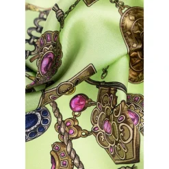 Foulard en soie avec imprimé Broken Jewels