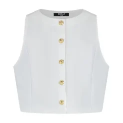 Gilet à boutons dorés