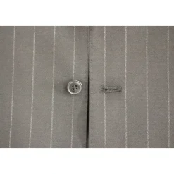 Gilet de costume en laine à rayures