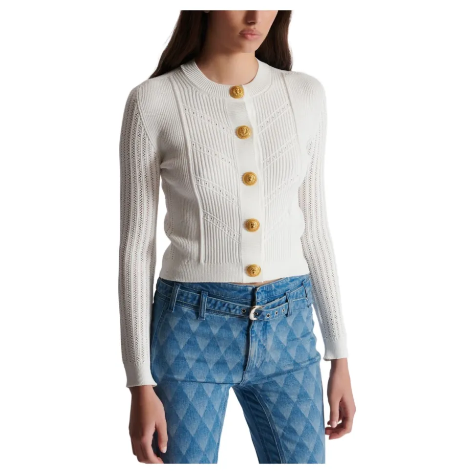 Gilet en maille cropped