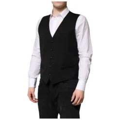 Gilet Formel en Laine Noire