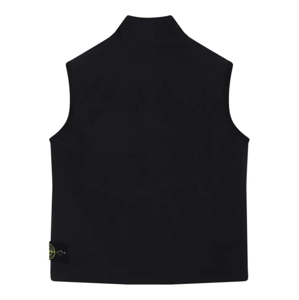 Gilet noir pour enfants avec patch logo