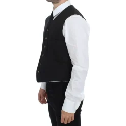Gilet Robe Noir Élégant