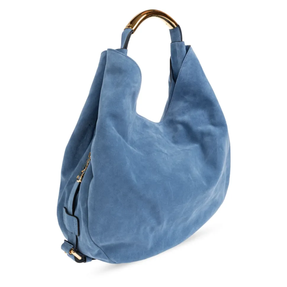 Handle Me Suede Bag