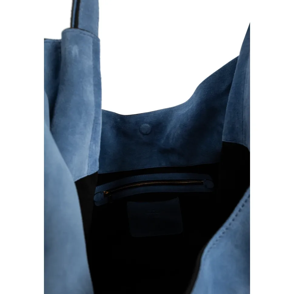 Handle Me Suede Bag