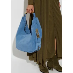 Handle Me Suede Bag