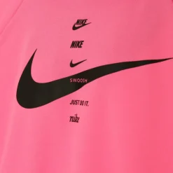 Hoodie Nike Pink Glow/Swoosh Noir