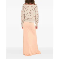 Icon Jacquard Fringed Cardigan