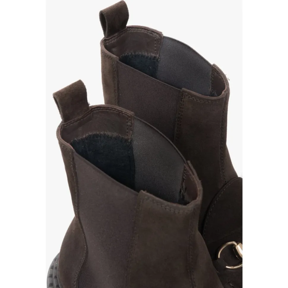 Italian Velour Chelsea Boots