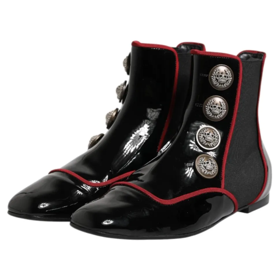 Jackie Buttoned Chelsea Boots