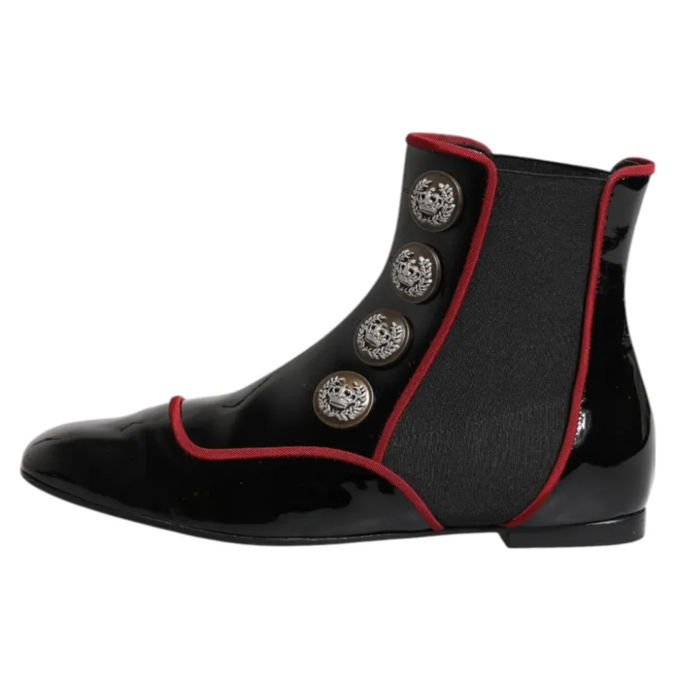 Jackie Buttoned Chelsea Boots