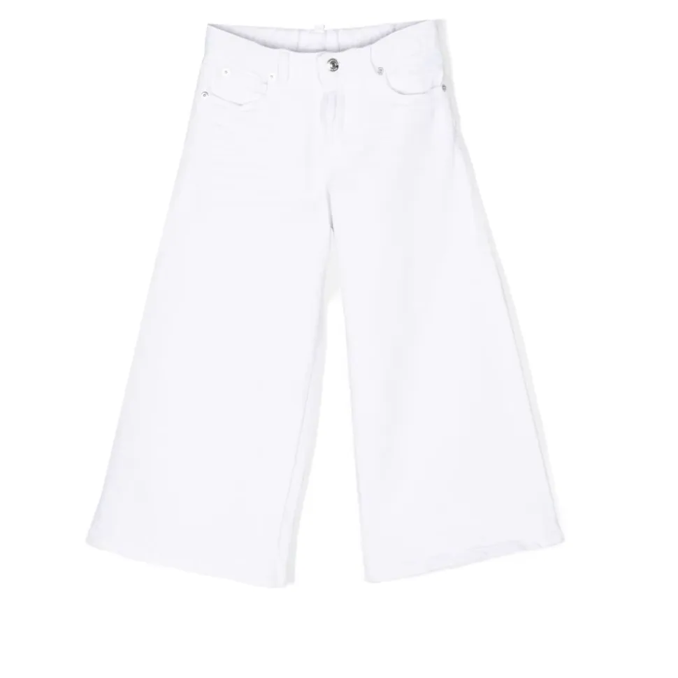 Jean Blanc en Coton Stretch